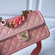 Chanel Flap Grained Calfskin Bag pink AS0062 - 2