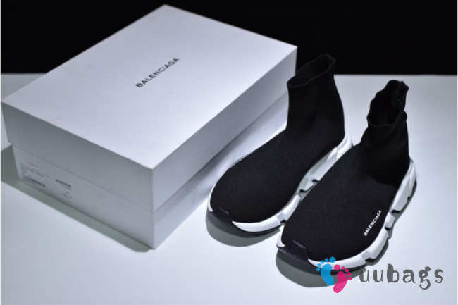 Balenciaga Speed Trainer Triple Black And White shoes - 1