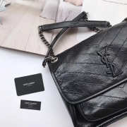 YSL Medium Niki Leather Shoulder Bag - 5