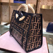 Fendi Small Runaway FF Embossed Calf Shopping Tote Bag - 2