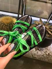 Balenciaga slippers black&green&orange  - 5