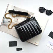 YSL VICKY SHOULDER BAG BLACK  20.5cm - 3