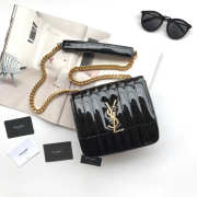 YSL VICKY SHOULDER BAG BLACK  20.5cm - 5