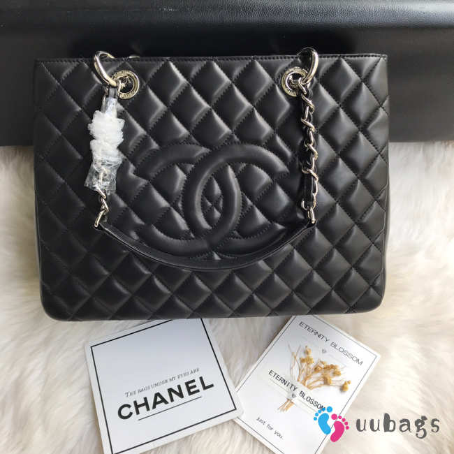 Chanel Tote Black Lambskin  - 1