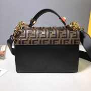 Fendi Kan I Shoulder Bag FF Black/Brown - 4