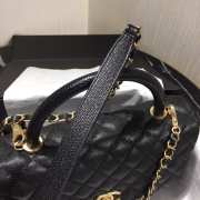 Chanel Flap Bag With Top Handle Black - 4