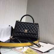 Chanel Flap Bag With Top Handle Black - 3