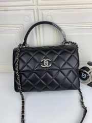 Chanel Trendy CC Flap Top Handle Bag with Silver Hardware - 1