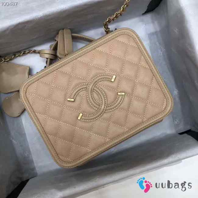 Chanel Vanity Bag all Beige  - 1