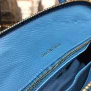 BALENCIAGA VILLE TOP HANDLE XXS BLUE BAG  - 2