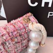 Chanel CF handbag Pink - 5