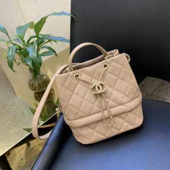 Chanel bucket bag Caviar calfskin Beige