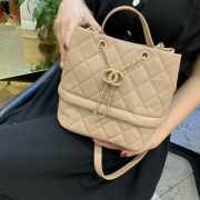 Chanel bucket bag Caviar calfskin Beige - 3