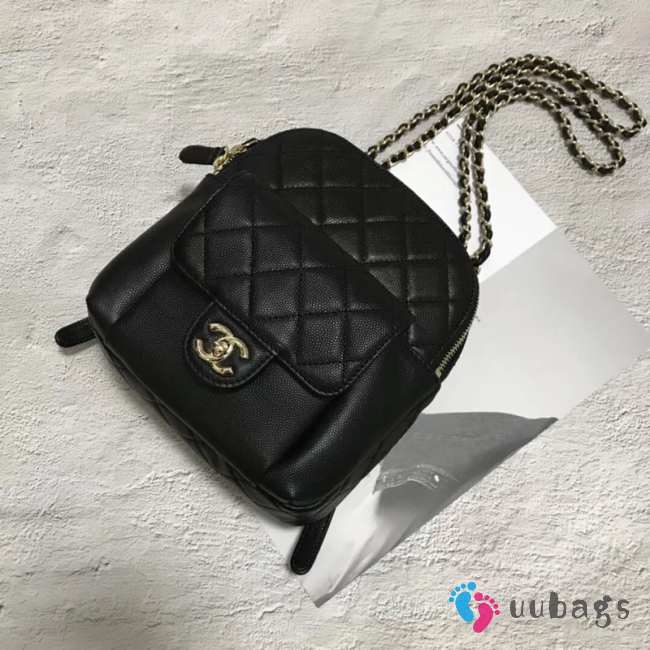 Chanel Backpack Caviar Leather Black - 1