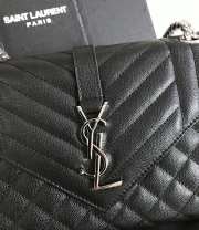 YSL ENVELOPE MEDIUM BAG SILVER HARDWARE - 5