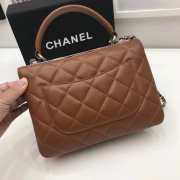 Chanel Trendy CC Flap Top Handle Tan Bag with Silver Hardware - 2