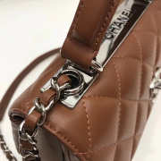 Chanel Trendy CC Flap Top Handle Tan Bag with Silver Hardware - 4