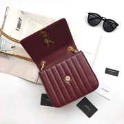 VICKY SHOULDER BAG ORIGINAL LEATHER MAROON - 5