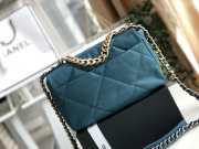 Chanel 19 flap bag Turquoise 26x9x16cm - 2