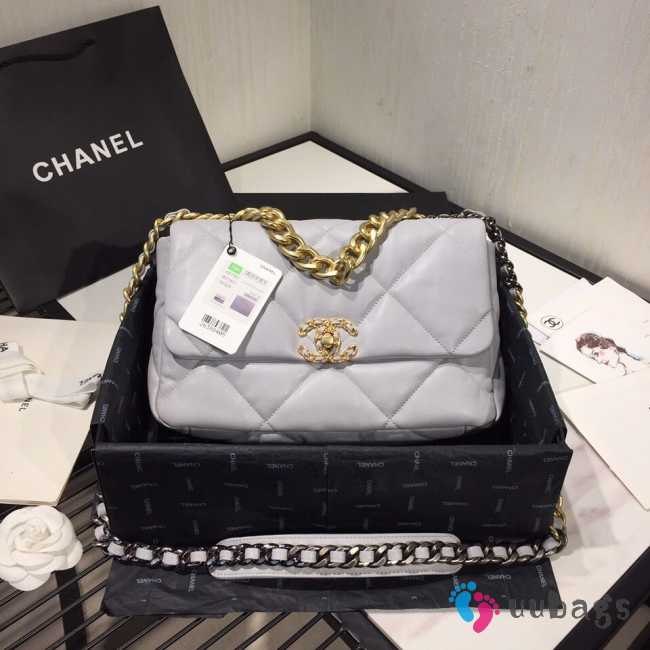 Chanel 19 flap bag Grey 30cm - 1