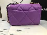 Chanel 19 Flap Bag Purple 26cm - 6