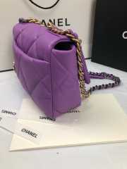 Chanel 19 Flap Bag Purple 26cm - 4