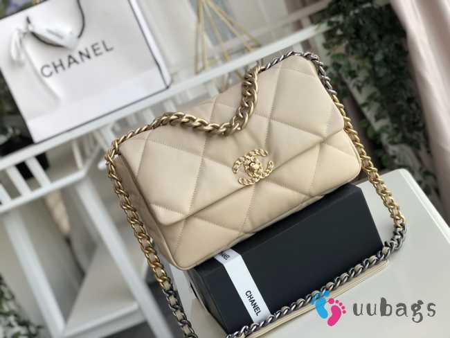 Chanel 19 Flap Medium Bag Beige 30cm - 1