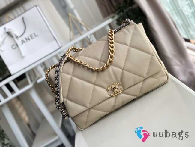 Chanel 19 Flap Large Bag Beige 36cm - 1