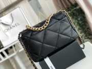  Chanel 19 Flap Medium Bag Black 30cm - 5