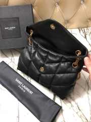 YSL LOULOU PUFFER SMALL BAG LAMBSKIN BLACK - 4