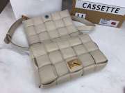 BOTTEGA VENETA PADDED CASSETTE BAG WHITE - 5