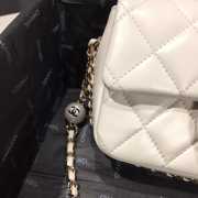 Chanel CF Mini Pear Bag white 18cm - 2