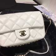 Chanel CF Mini Pear Bag white 18cm - 3