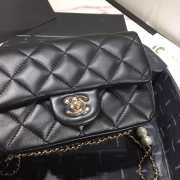 Chanel CF Mini Pear Black Bag 18cm - 2