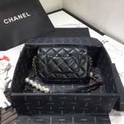 Chanel CF Mini Pear Black Bag 18cm - 4