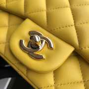 Chanel 17CM Mini Flap Yellow Bag Lambskin Leather With Gold&Silver Hardware - 2