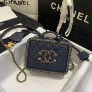 Chanel Vanity Case Navy Small black 18cm - 1