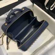 Chanel Vanity Case Navy Small black 18cm - 4