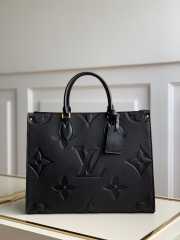 Louis Vuitton Onthego Black MM Bag - 4