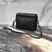 YSL MONOGRAM LOULOU Mini SIZE ALL BLACK - 3