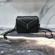 YSL Monogram Loulou Mini Silver Hardware 20x14x7.5cm - 1