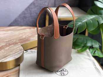 Hermes Picotin Lock Bag dark brown 18cm