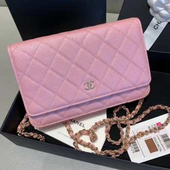 Chanel WOC with Gold hardware pink 19cm