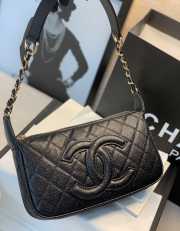 Chanel Axillary Black Bag 25cm - 1