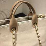 Chanel Deauville Tote Bag White - 3