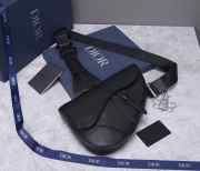 SADDLE BAG Black Grained Calfskin - 5