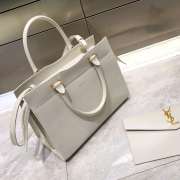 YSL Large Tote in White - 4