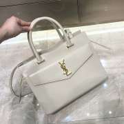 YSL Large Tote in White - 5