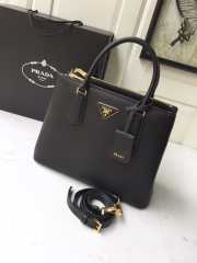 Prada Saffiano Large Tote in Black  - 2