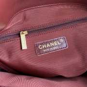 Chanel shopping bag Burgundy - 2